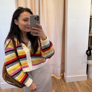 ba&sh Multicolor Striped Cardigan
